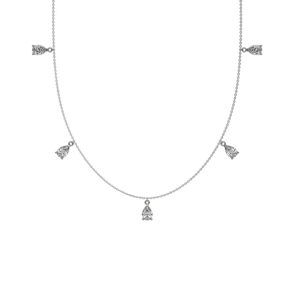 Tear_Drop_Silver_Station_Necklace