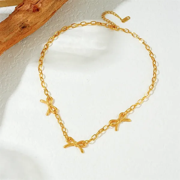 Triple_Bow_Knot_Charms_Necklace