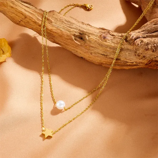 Pearl_N_Star_Double_Layered_Necklace