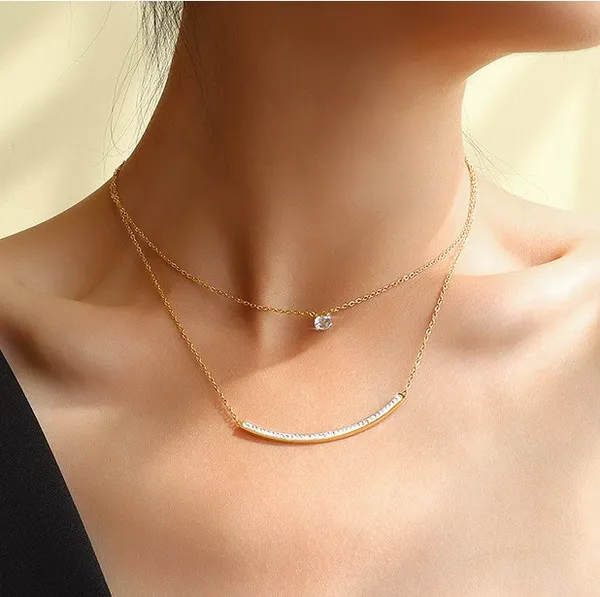 Smile_Bar_Double_Layered_Necklace