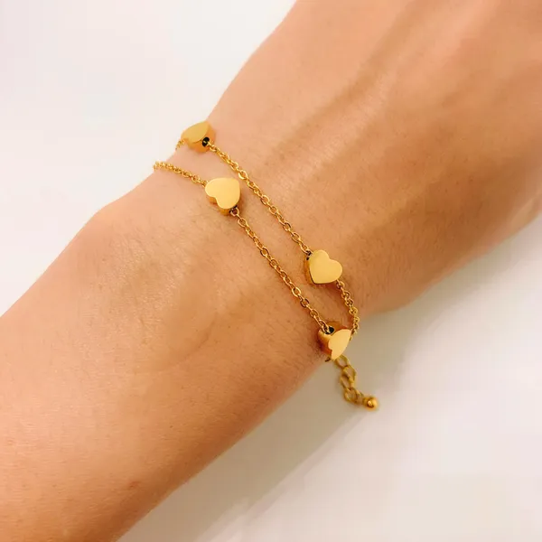 Multi_Hearts_Double_Layered_Bracelet