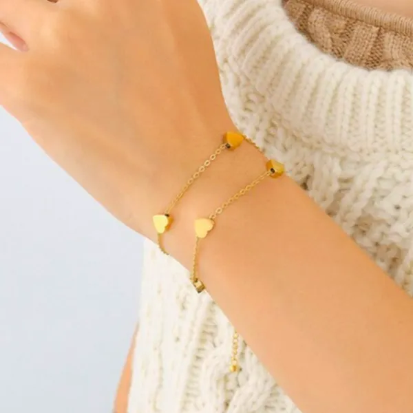 Multi_Hearts_Double_Layered_Bracelet