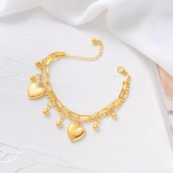 Puffy_Hearts_Double_Layered_Charm_Bracelet