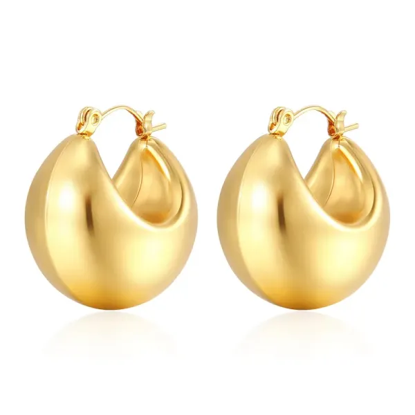 Golden_Chunky_Hoop_Earrings
