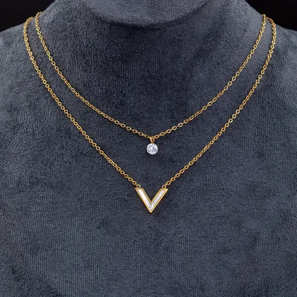 Double_Layered_V_Initial_Necklace