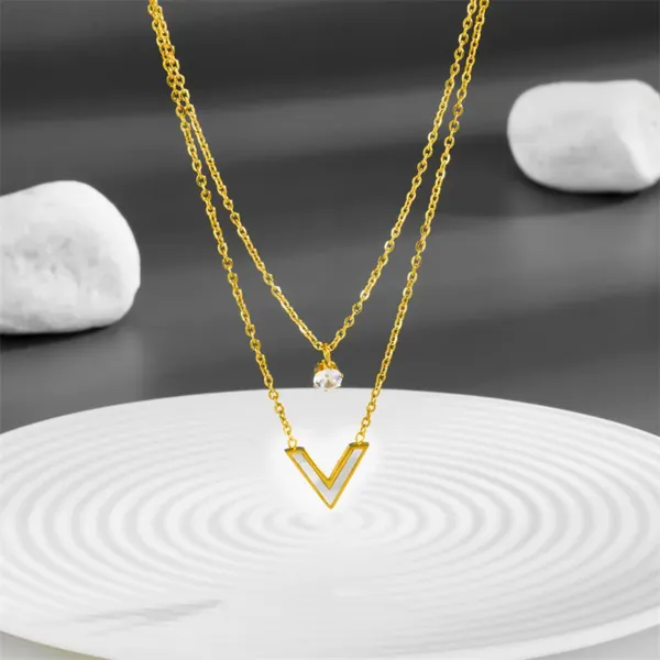Double_Layered_V_Initial_Necklace