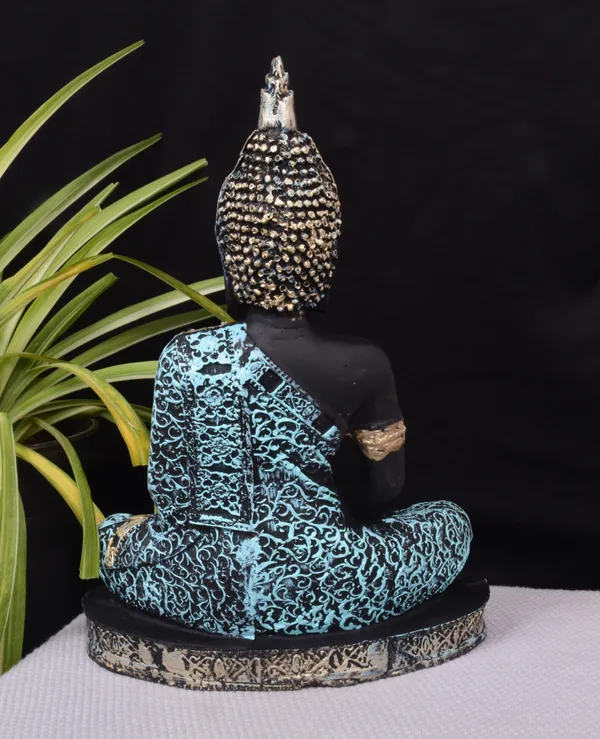 Black_&_Light_Blue_Polyresin_Premium_&_Elegant_Buddha_Statue