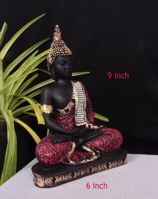 Black_&_Red_Polyresin_Premium_&_Elegant_Buddha_Statue