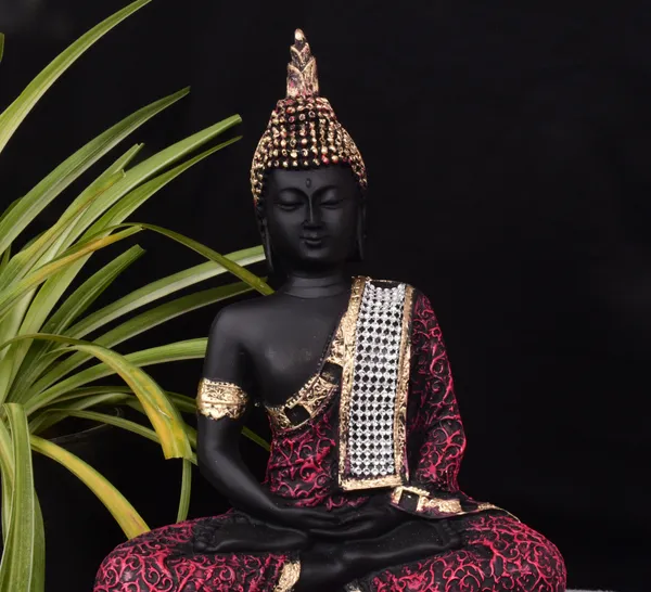 Black_&_Red_Polyresin_Premium_&_Elegant_Buddha_Statue