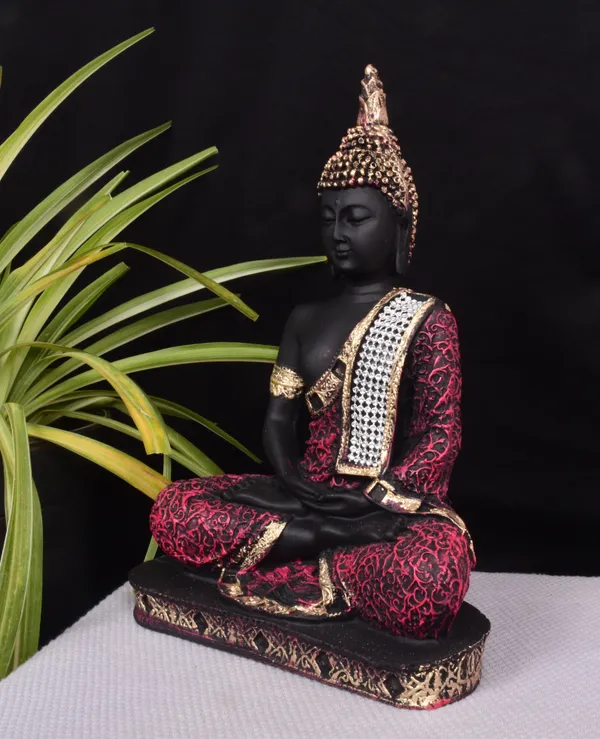 Black_&_Red_Polyresin_Premium_&_Elegant_Buddha_Statue