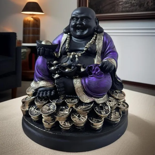 Black_Resin_Premium_&_Elegant_Laughing_Buddha_Statue