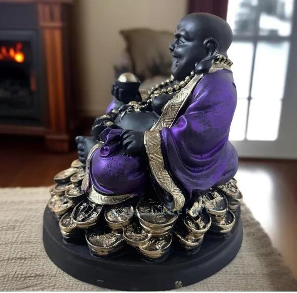 Black_Resin_Premium_&_Elegant_Laughing_Buddha_Statue