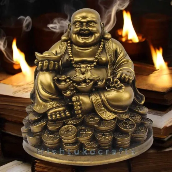 Gold_Resin_Premium_&_Elegant_Laughing_Buddha_Statue