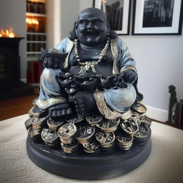 Black_,_Orange_,_Gold_,_Silver_&_Red_Resin_Premium_&_Elegant_Laughing_Buddha_Statue