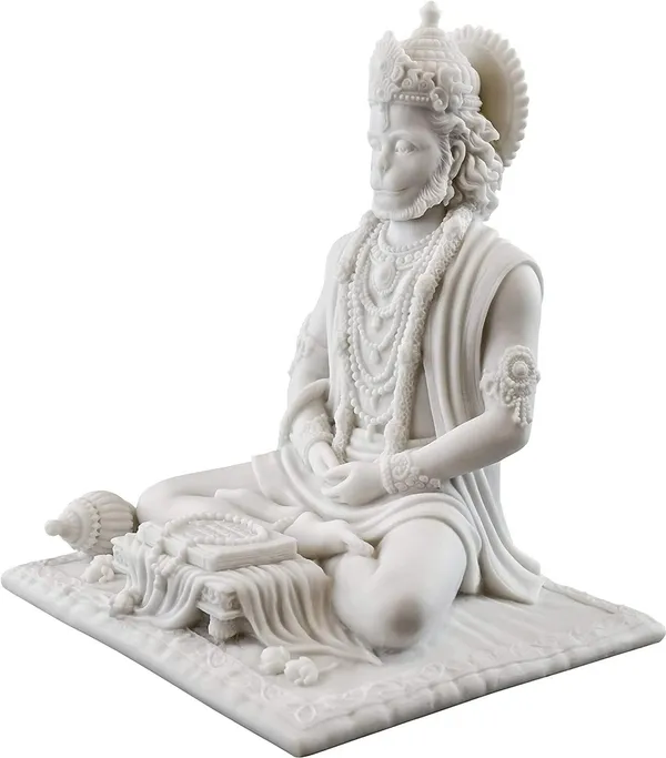 White_Marble_Premium_&_Elegant_Hanuman_Statue