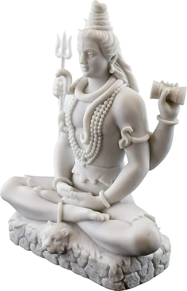 White_Resin_Premium_&_Elegant_Shiva_Statue