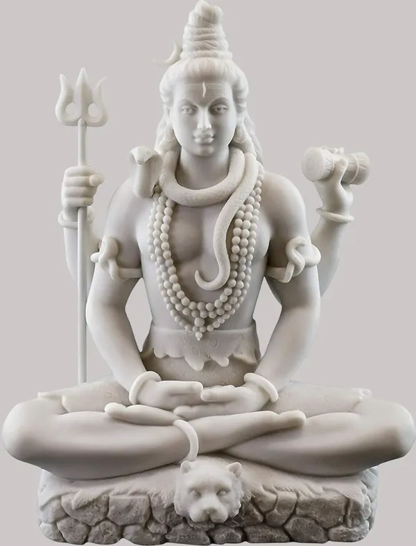 White_Resin_Premium_&_Elegant_Shiva_Statue