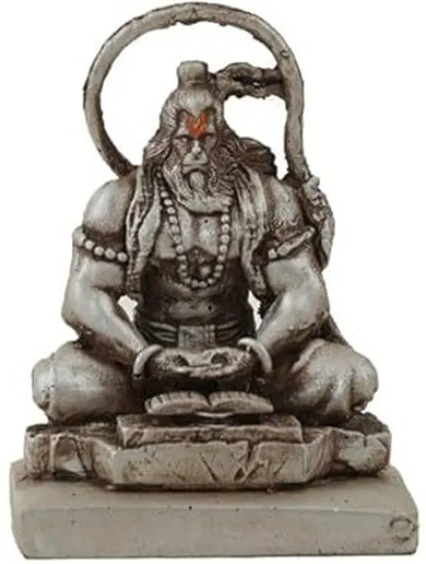 Silver_Resin_Premium_&_Elegant_Hanuman_Statue