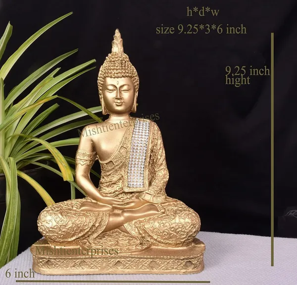 Gold_&_Yellow_Polyresin_Premium_&_Elegant_Buddha_Statue