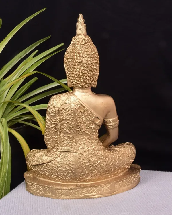 Gold_&_Yellow_Polyresin_Premium_&_Elegant_Buddha_Statue