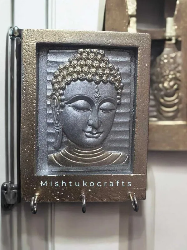 Silver_&_Gold_Polyresin_Premium_&_Elegant_Key_Holder