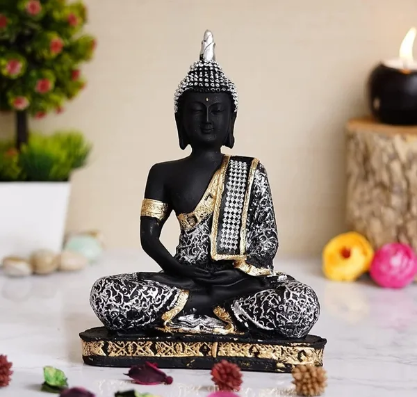 Silver_Resin_Premium_&_Elegant_Buddha_Statue