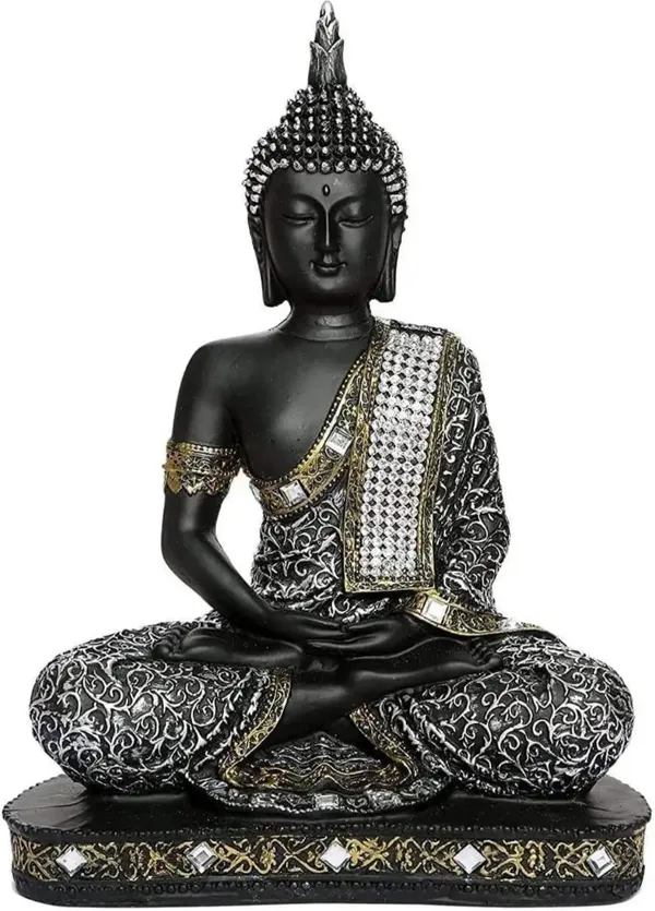 Silver_Resin_Premium_&_Elegant_Buddha_Statue