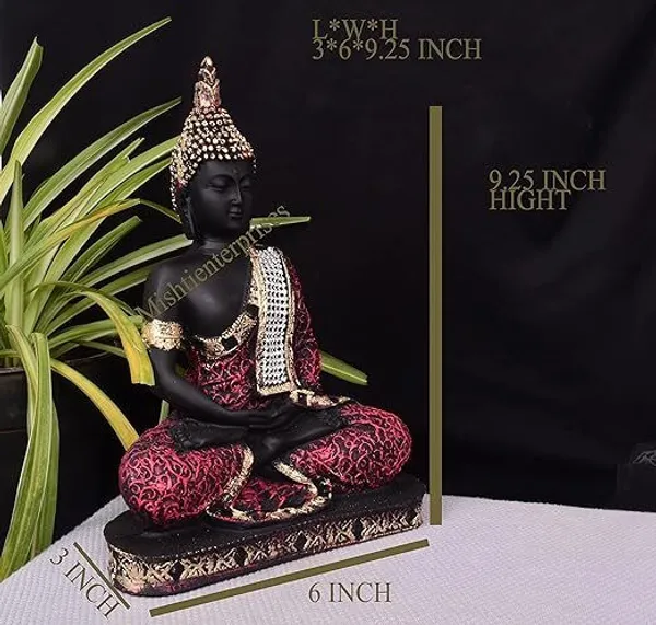 Black_&_Pink_Resin_Premium_&_Elegant_Buddha_Statue