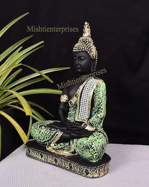 Black_&_Green_Resin_Premium_&_Elegant_Buddha_Statue