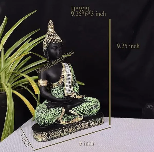 Black_&_Green_Resin_Premium_&_Elegant_Buddha_Statue