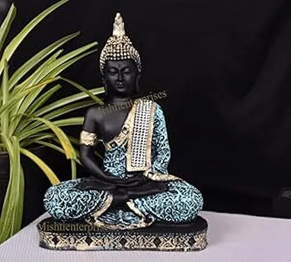 Black_&_Light_Blue_Resin_Premium_&_Elegant_Buddha_Statue