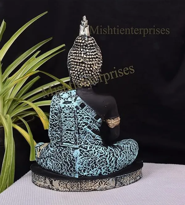 Black_&_Light_Blue_Resin_Premium_&_Elegant_Buddha_Statue