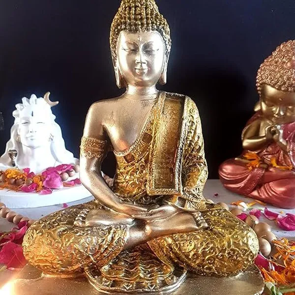 Gold_&_Yellow_Resin_Premium_&_Elegant_Buddha_Statue