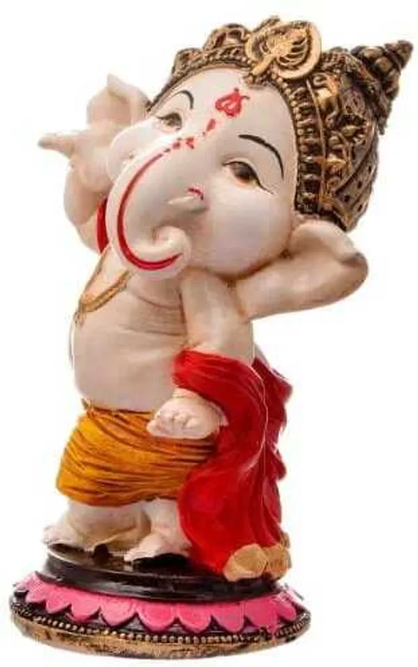 White_Resin_Premium_&_Elegant_Ganesha_Statue