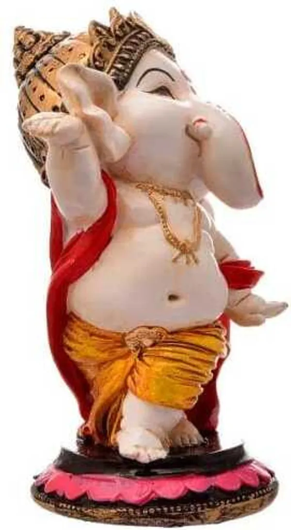 White_Resin_Premium_&_Elegant_Ganesha_Statue