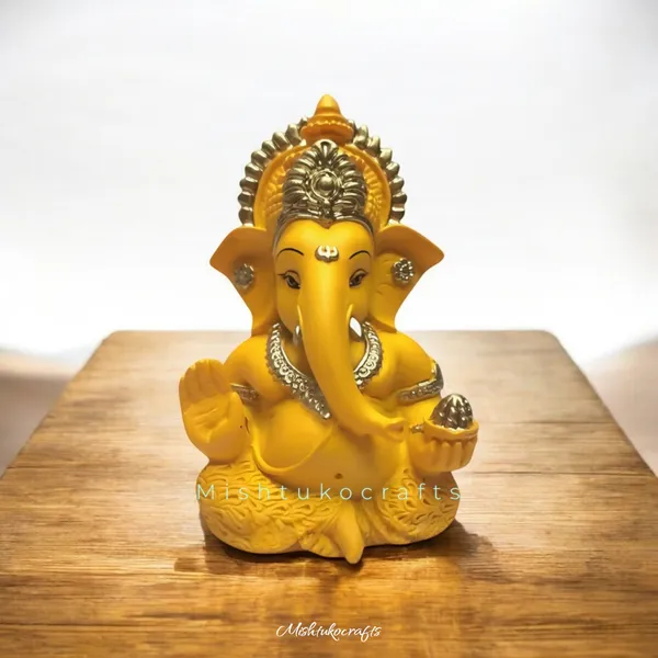 Yellow_Resin_Premium_&_Elegant_Ganesha_Statue