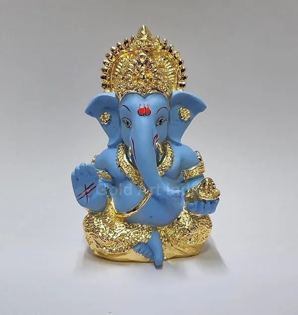 Light_Blue_Resin_Premium_&_Elegant_Ganesha_Statue