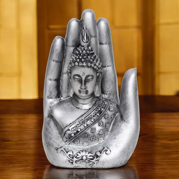 Silver_Resin_Premium_&_Elegant_Buddha_Statue