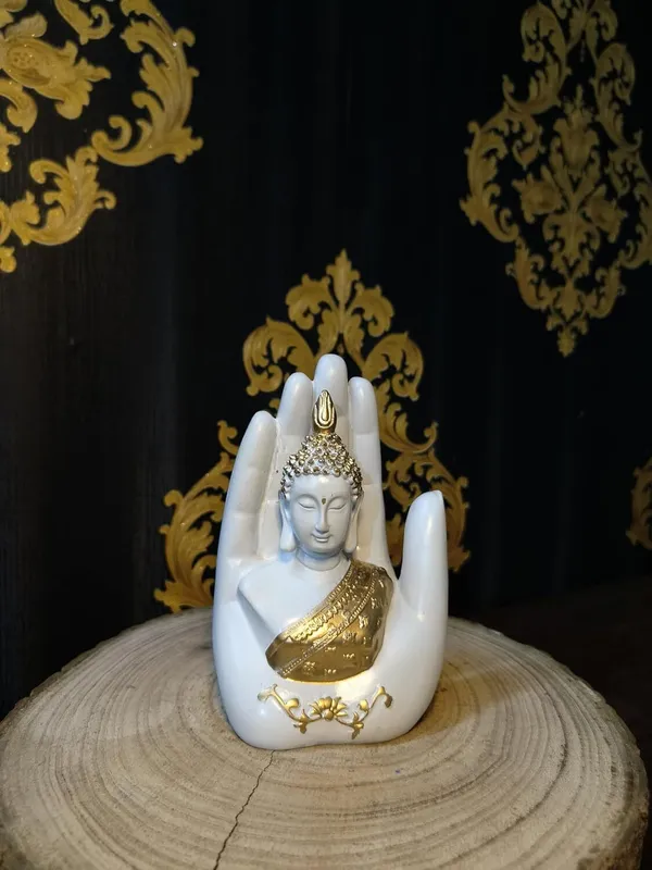 White_Resin_Premium_&_Elegant_Buddha_Statue