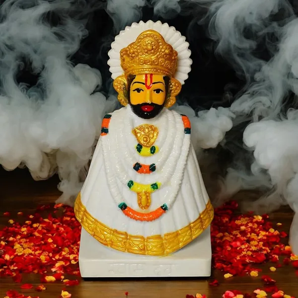 White_&_Gold_Resin_Premium_&_Elegant_Religious_Idol_&_Statue