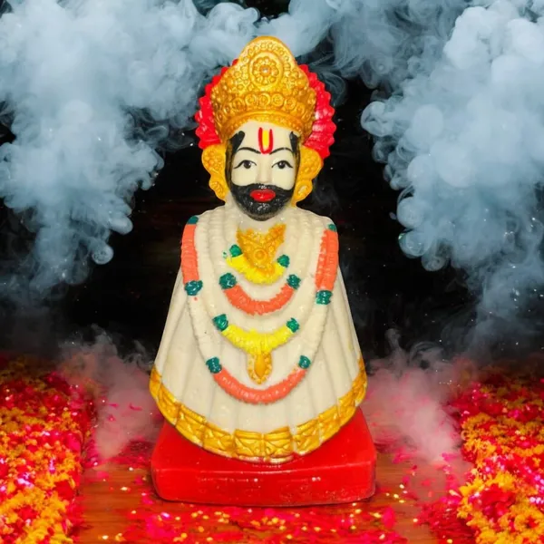 White_&_Red_Resin_Premium_&_Elegant_Religious_Idol_&_Statue