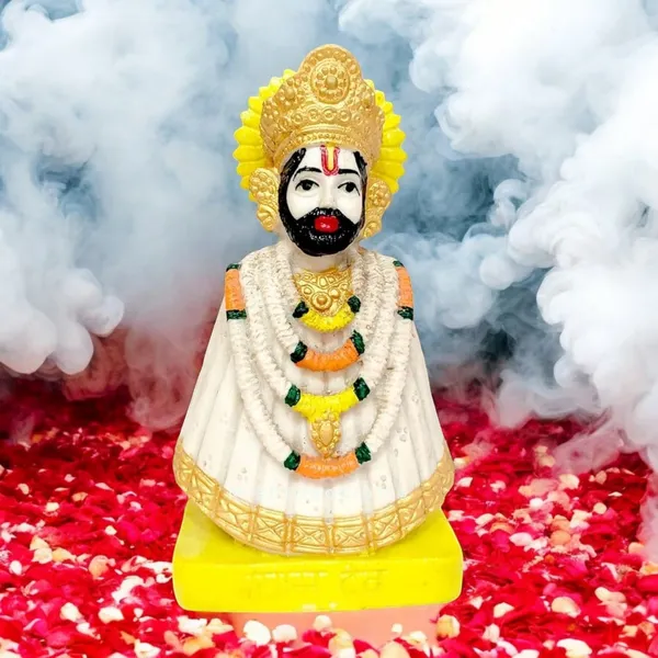 White_&_Yellow_Resin_Premium_&_Elegant_Religious_Idol_&_Statue