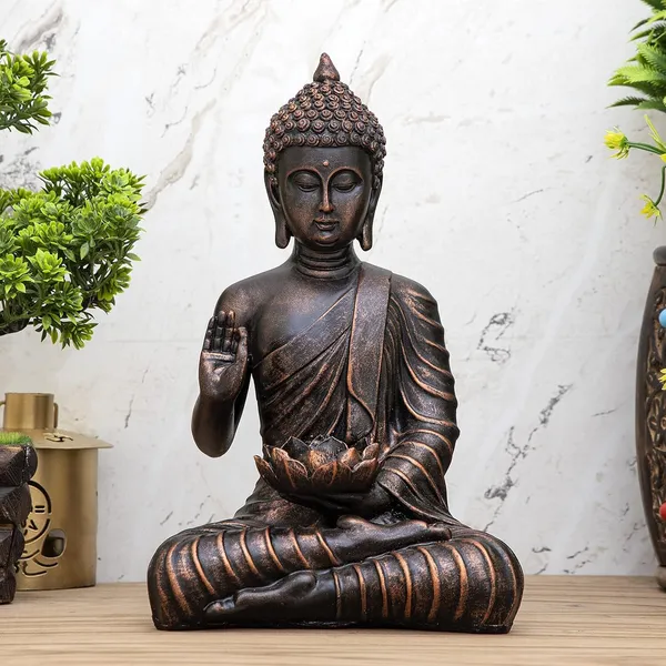 Black_&_Copper_Resin_Premium_&_Elegant_Buddha_Statue