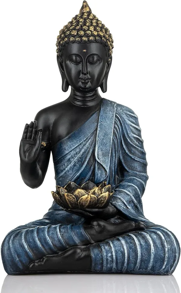 Blue_&_Black_Resin_Premium_&_Elegant_Buddha_Statue