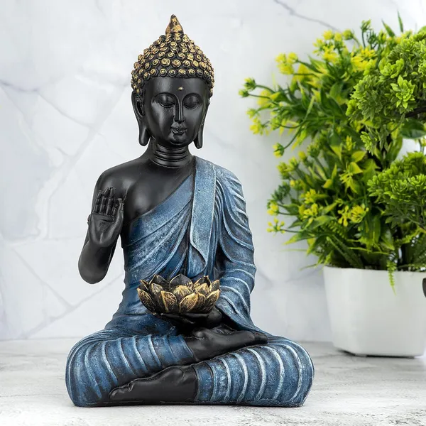 Blue_&_Black_Resin_Premium_&_Elegant_Buddha_Statue
