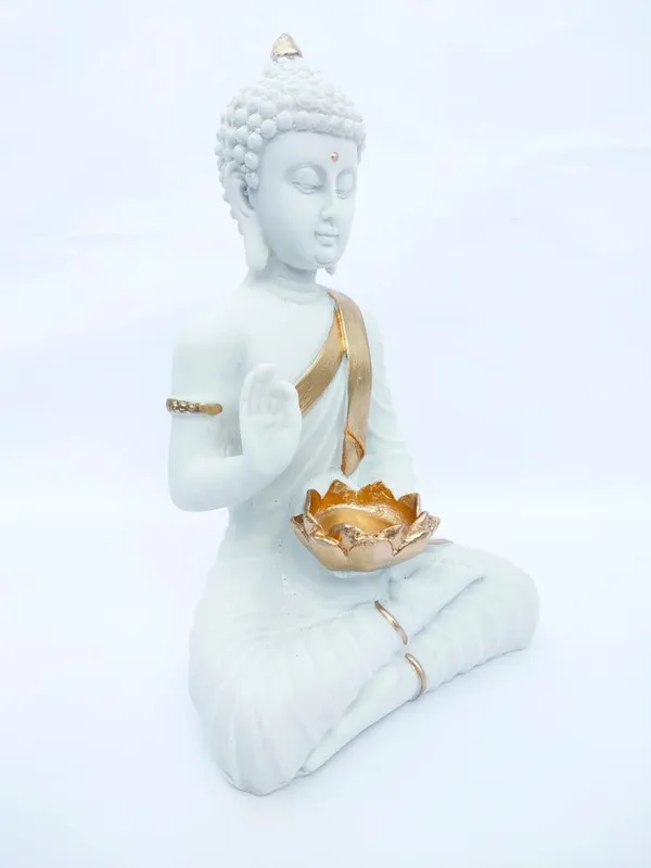 Peach_Resin_Premium_&_Elegant_Buddha_Statue