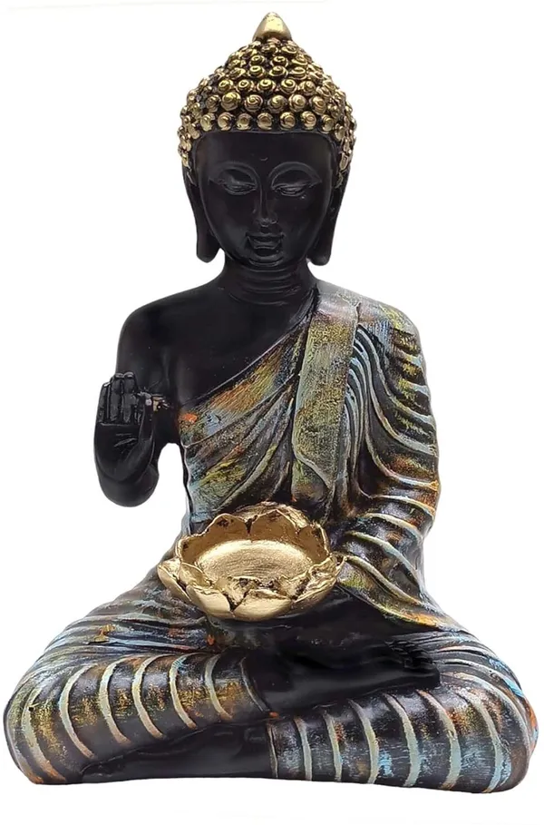 Multicolor_&_Black_Resin_Premium_&_Elegant_Buddha_Statue