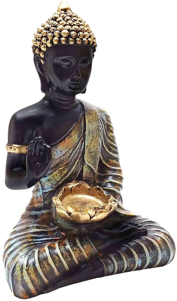 Multicolor_&_Black_Resin_Premium_&_Elegant_Buddha_Statue