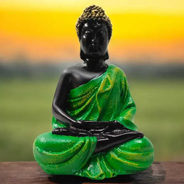 Green_&_Black_Resin_Premium_&_Elegant_Buddha_Statue