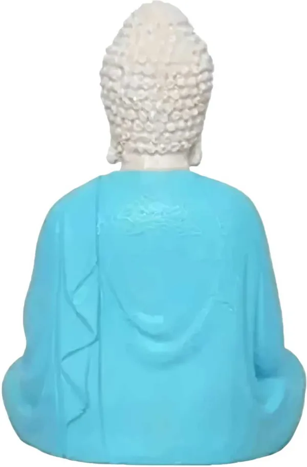 White_&_Blue_Resin_Premium_&_Elegant_Buddha_Statue